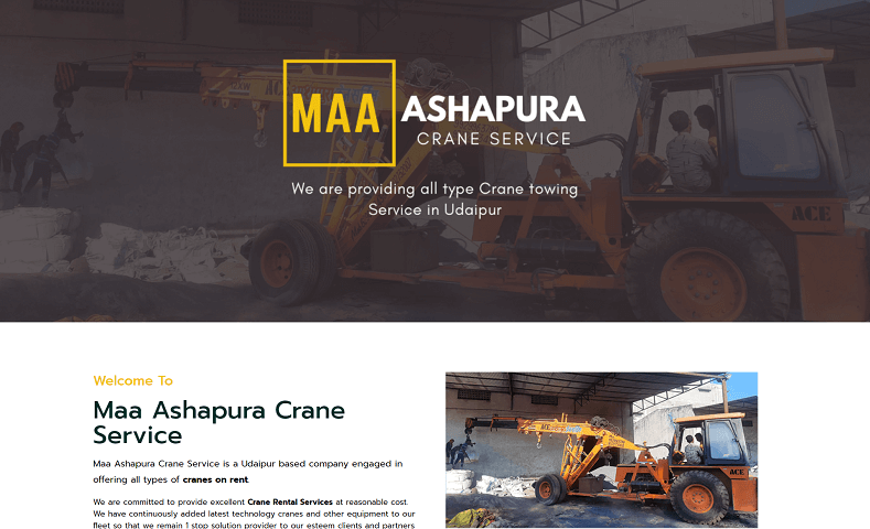 Best Crane Services in Udaipur