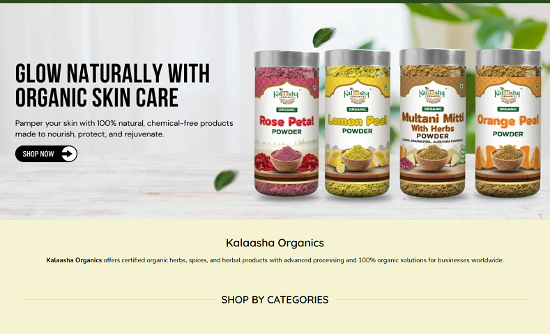Organic Products Manufacturer in India .